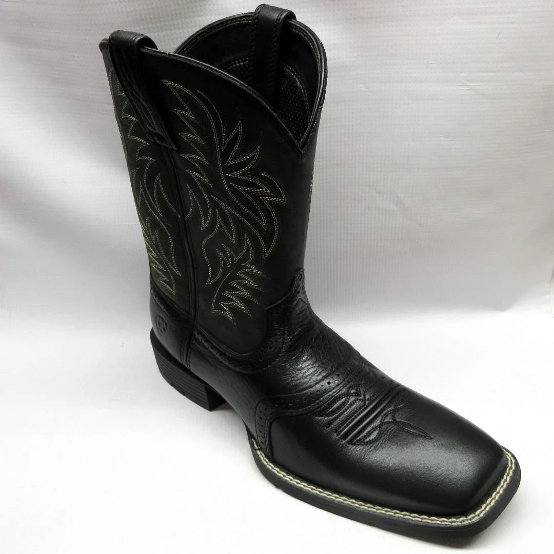 Ariat Boots Men Sport Western in Black.JPG