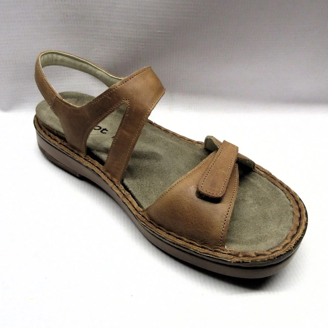 Naot Sandals Women Evora in Latte.JPG