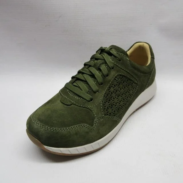 Dansko Shoes Women Catie in Olive Left.jpeg