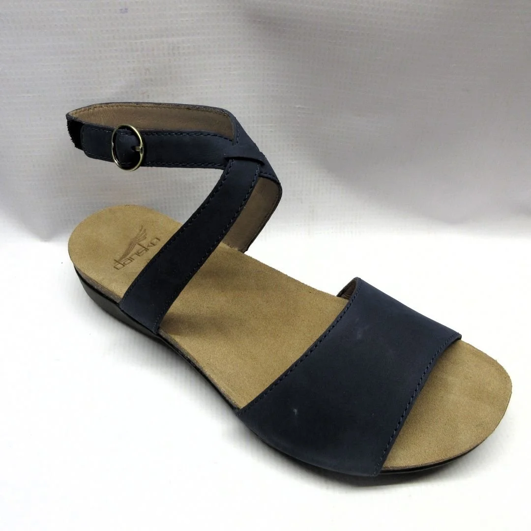 Dansko Sandals Women Rafferty in Navy.JPG