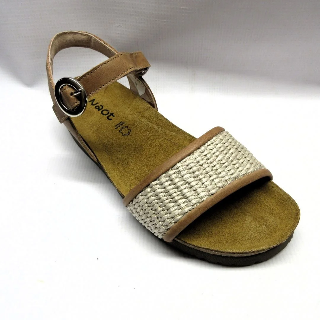 Naot Sandals Women Cecile in Latte Size 38.JPG