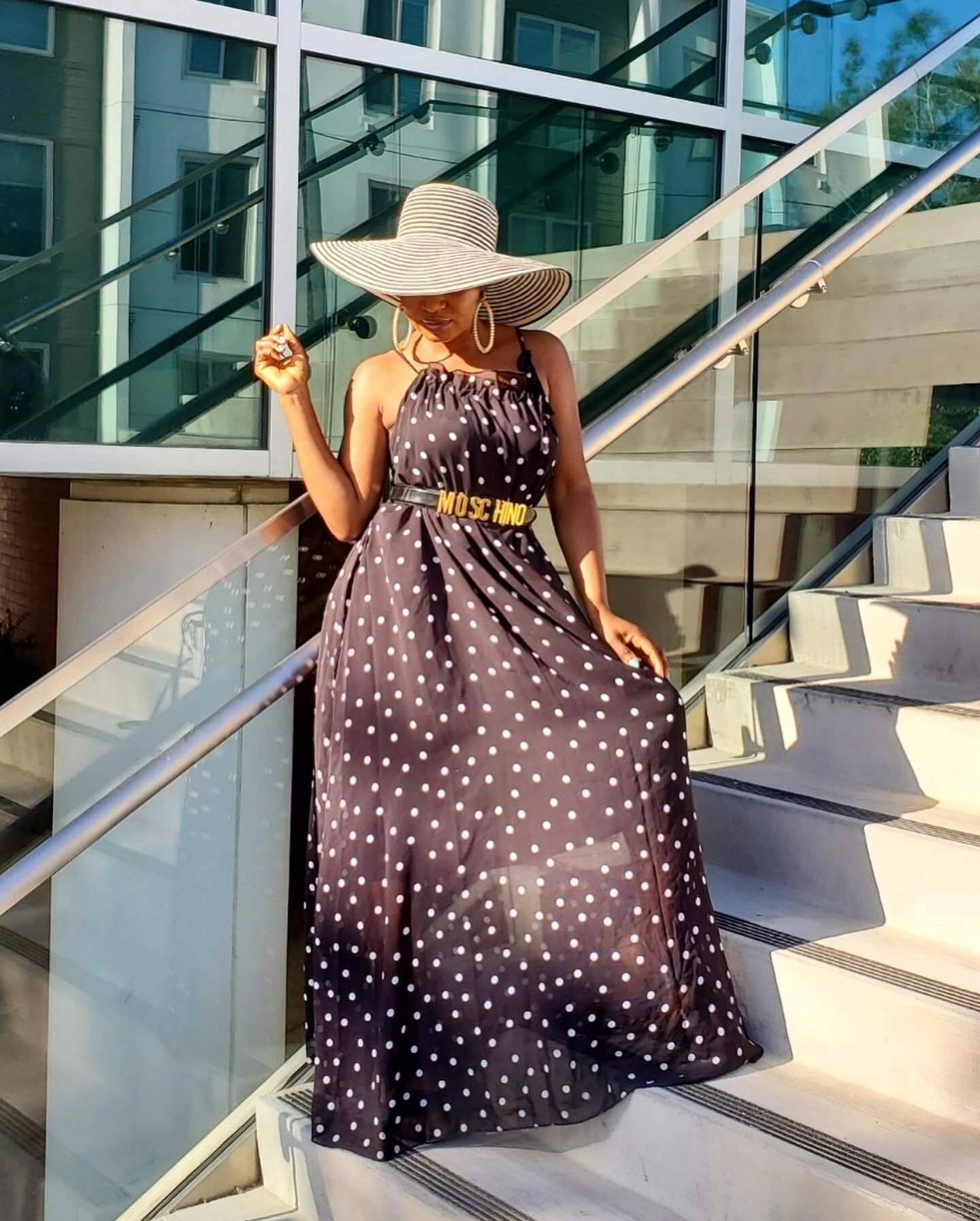 Polka Dots are timeless and stylishly flattering. The ZENA FASHIONS Chiffon Polka Dot dress will quickly become your favorite.

A freestyle dress that will keep giving. No zipper or buttons on this dress. Neckline of this simple chic dress has adjust