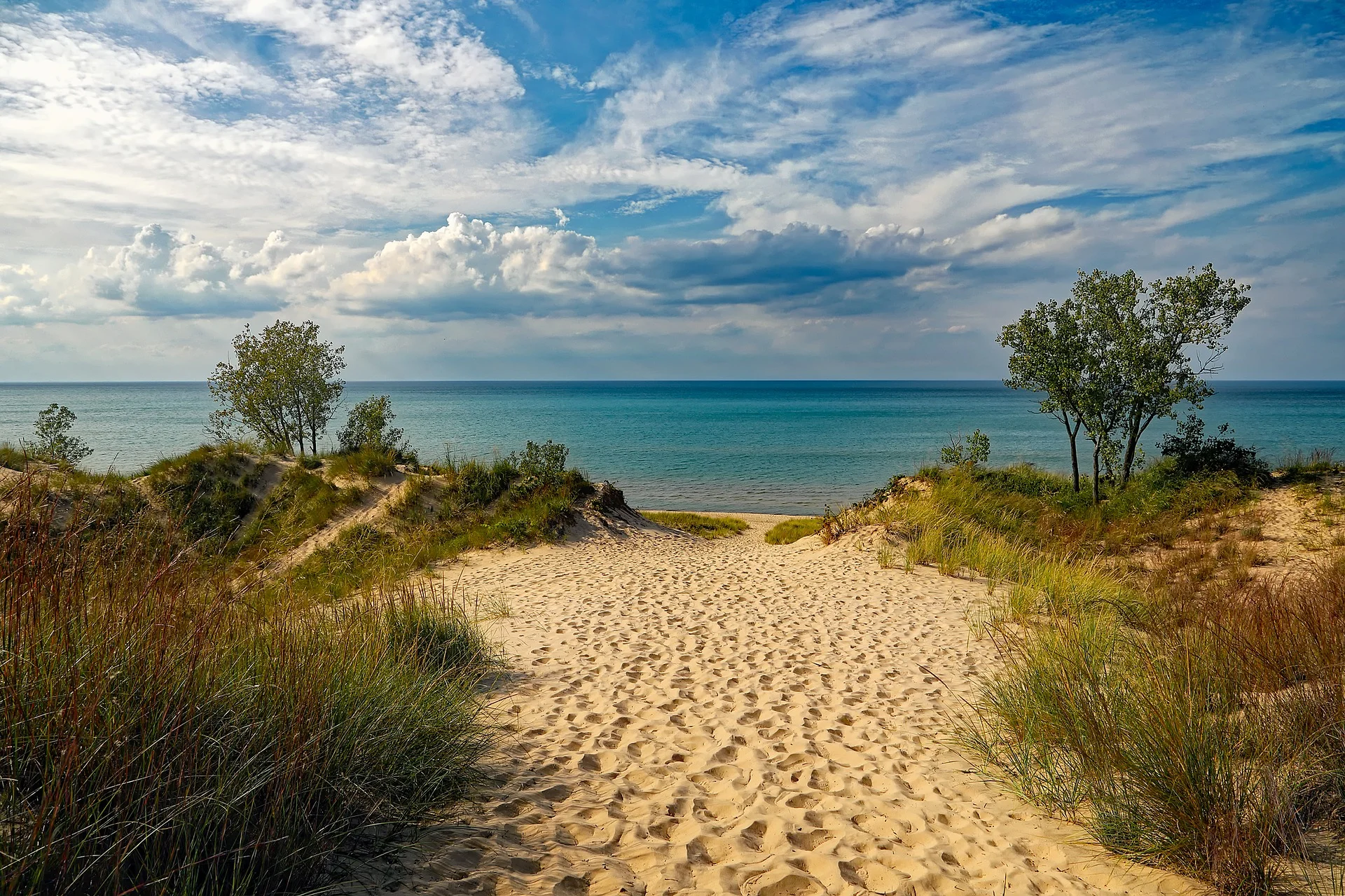 Take a dip in Lake Michigan at Indiana Dunes National Park
