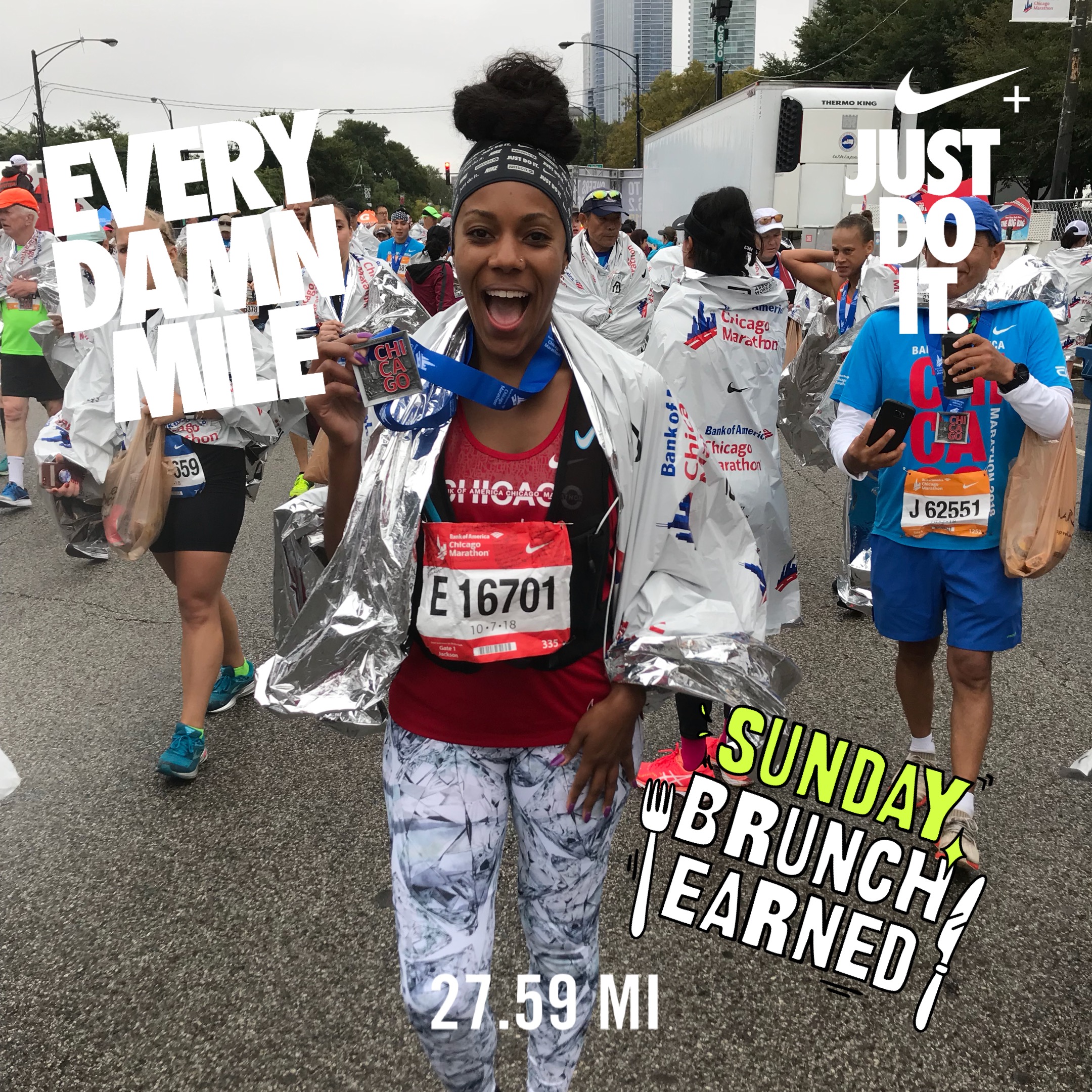 ON A RUNNER'S HIGH OFF MY FIRST MARATHON! 
