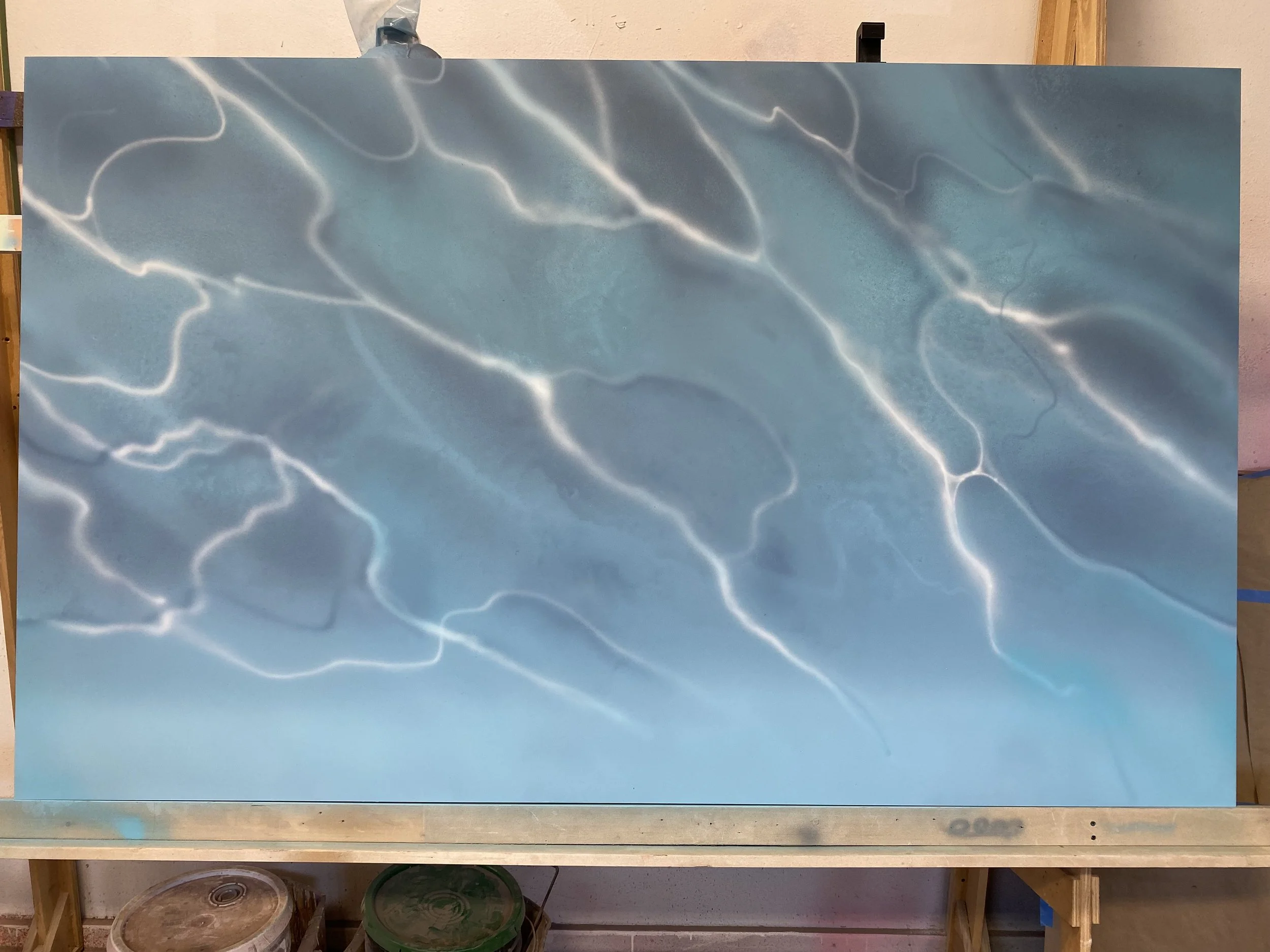 Painted background for TIFFANY