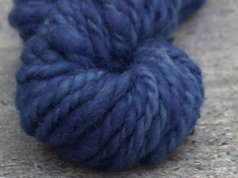 Handspun - Primitive Bulky - Indigo Dyed