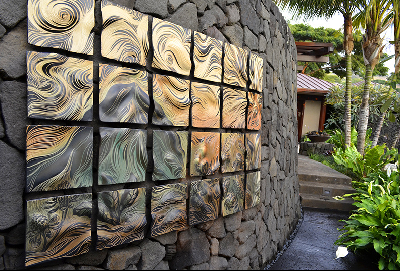 4 Ideas For Choosing Art Outdoors Natalie Blake Studios - How To Tile Outdoor Walls