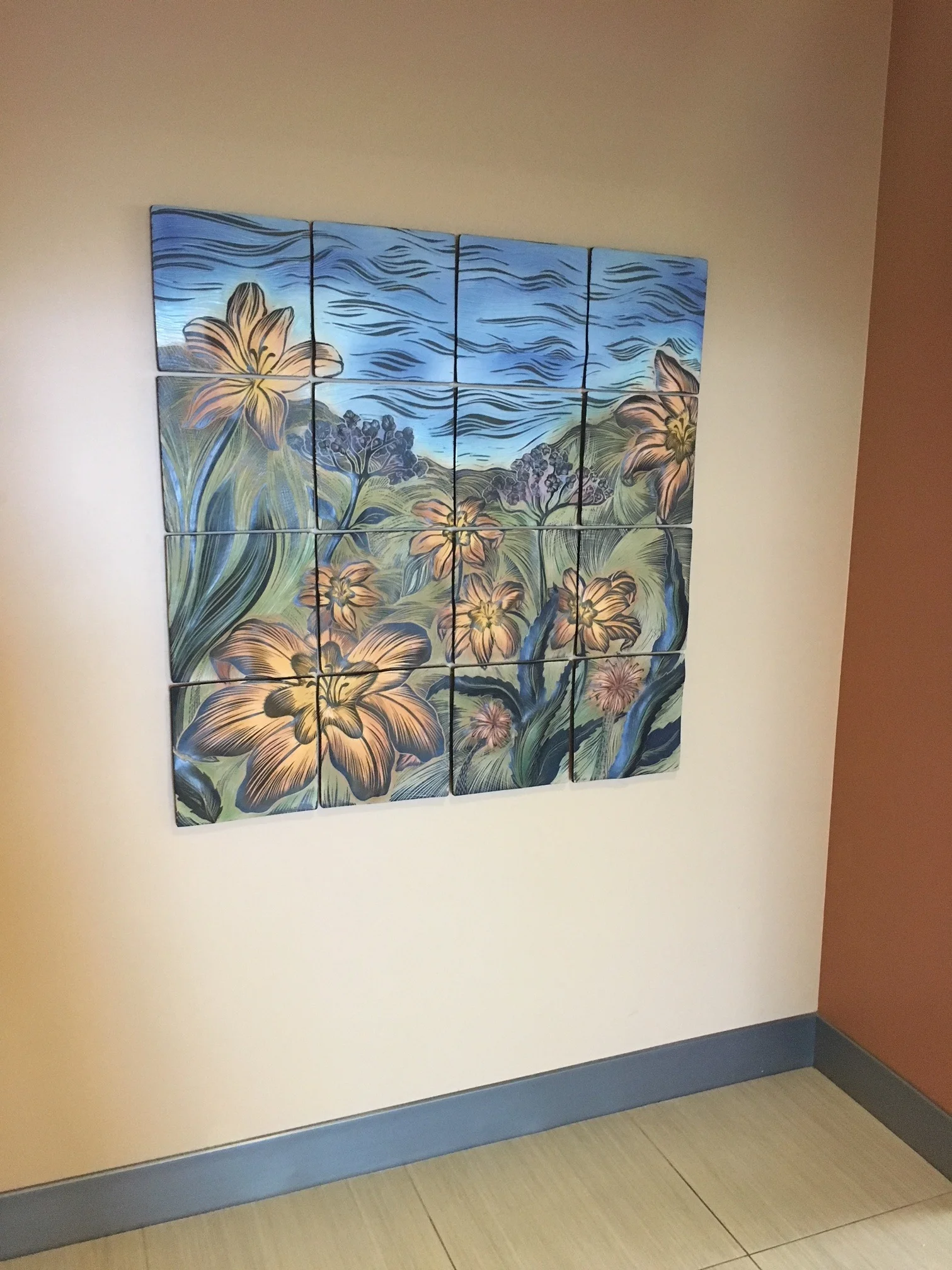 Yellow Lilies in Landscape (Copy)