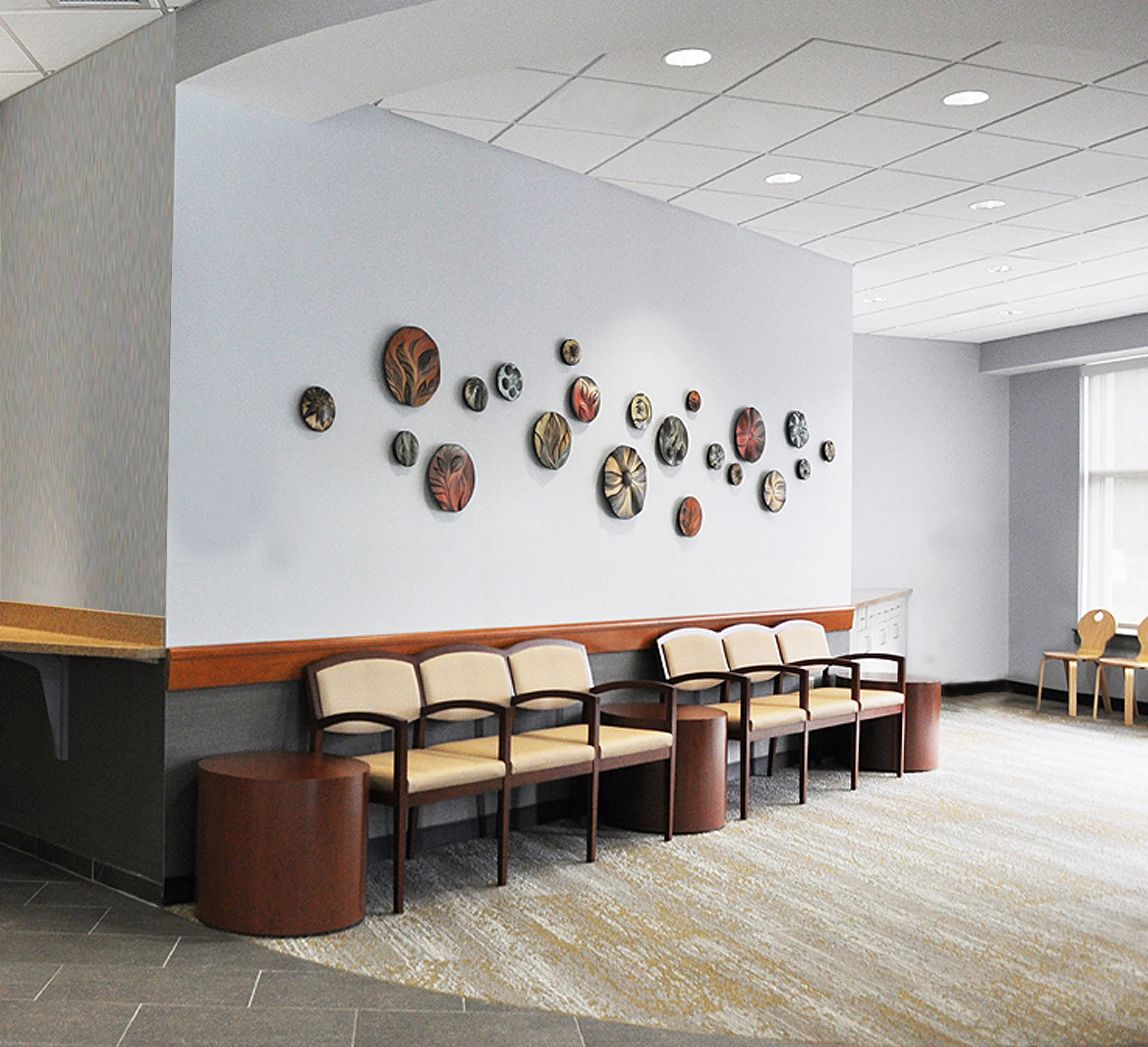 Natalie Blake Studios Winchester Hospital Ambulatory Surgery Center Botanical discs.jpg