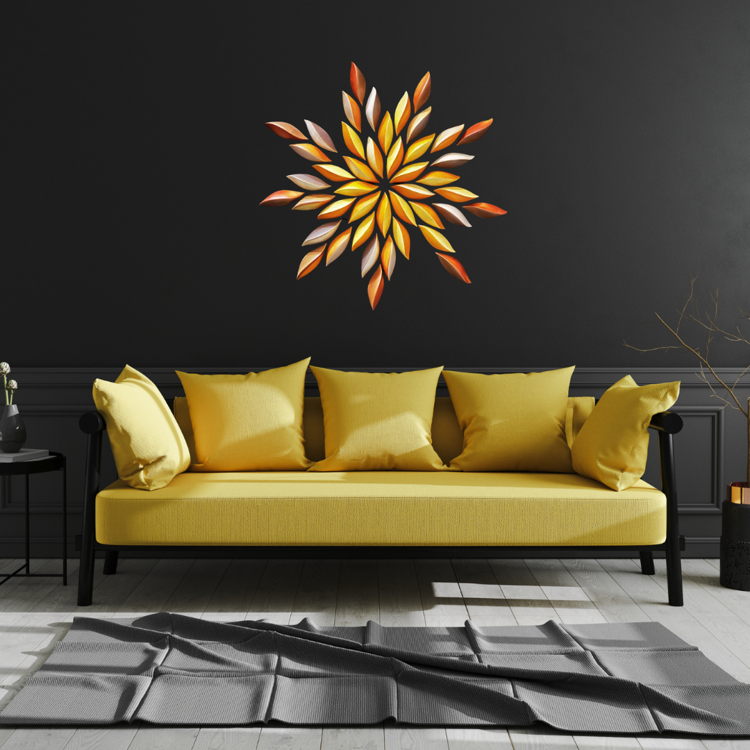 Yellow Bud Star Mandala