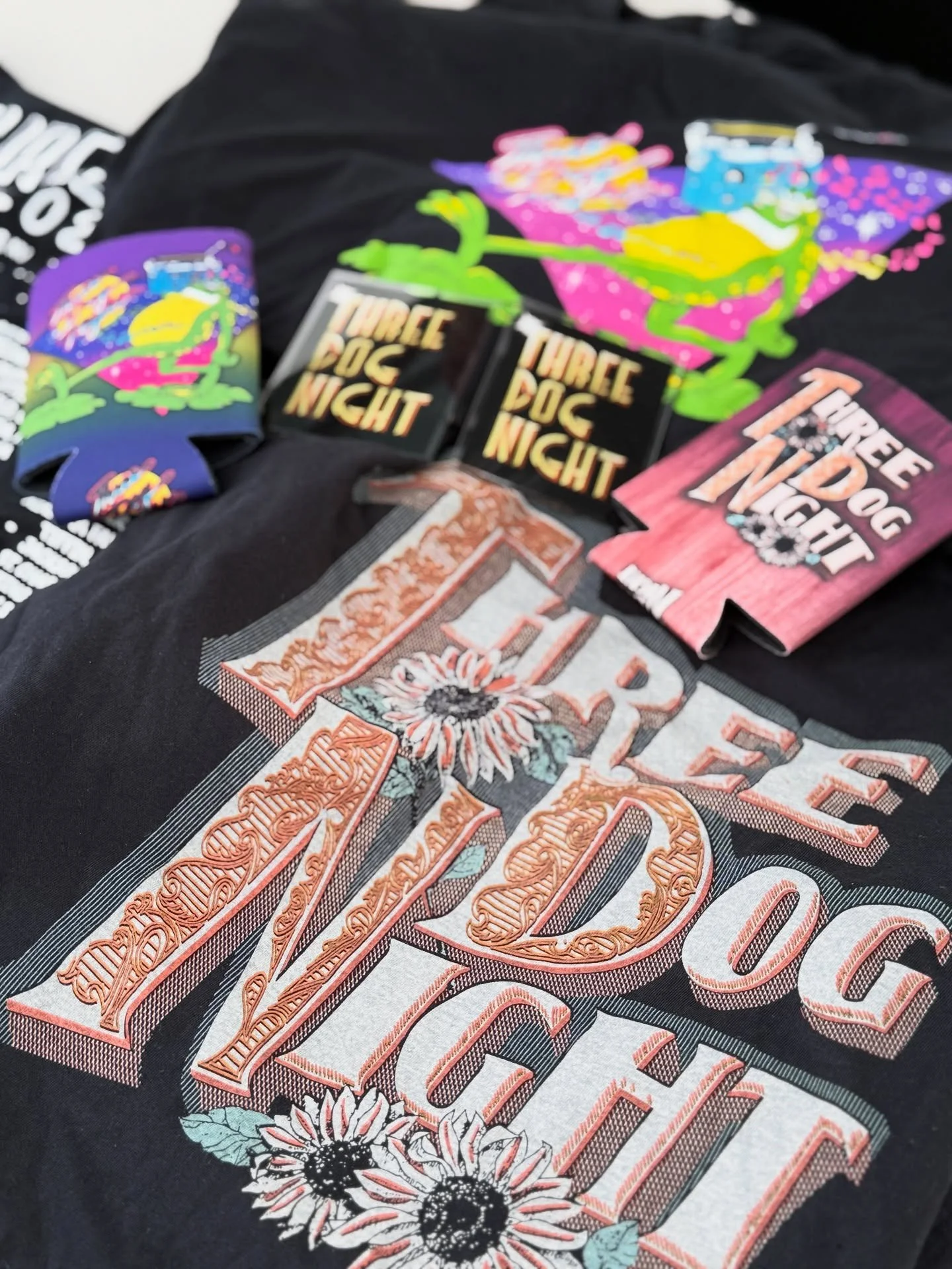 THREE DOG NIGHT INSTAGRAM MERCH GIVEAWAY!!
One lucky winner will be selected next week to win the following!
- VIP Meet & Greet for 2 (only for valid ticket holders)
- T-Shirt (any size)
- Pair of TDN Koozies (hey, nobody likes to drink alone!)