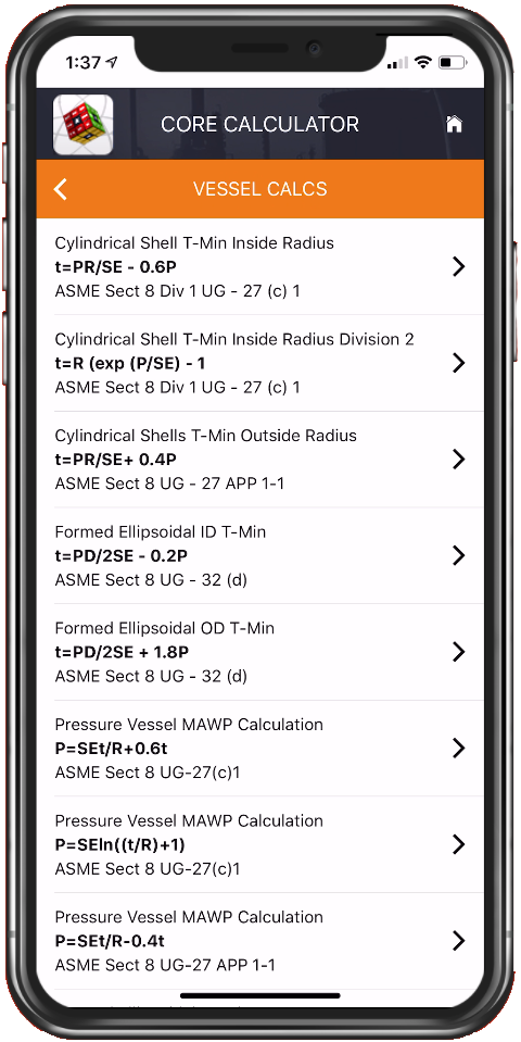 Vessel Calculations