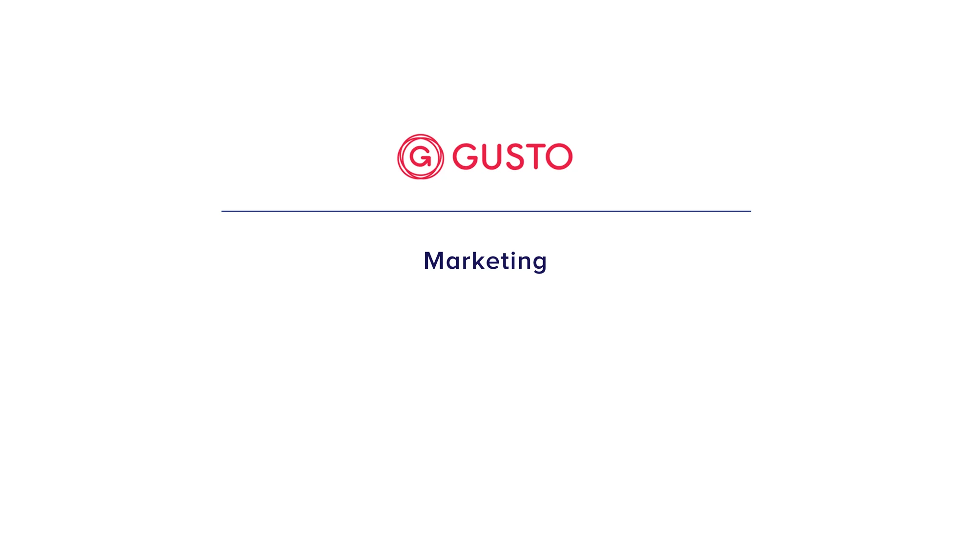 Demand Generation Marketing Gusto San Francisco