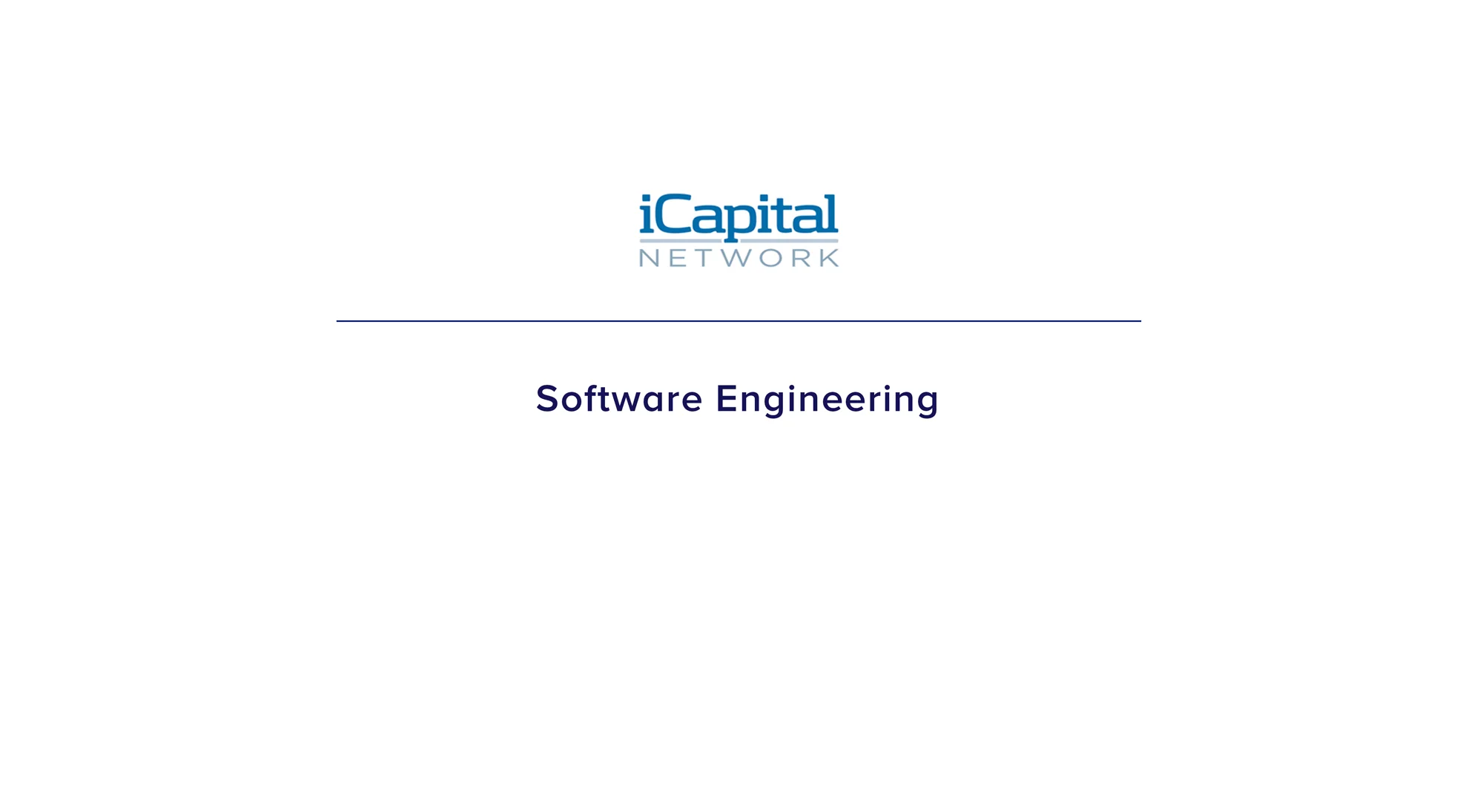 Software Engineer iCapital New York
