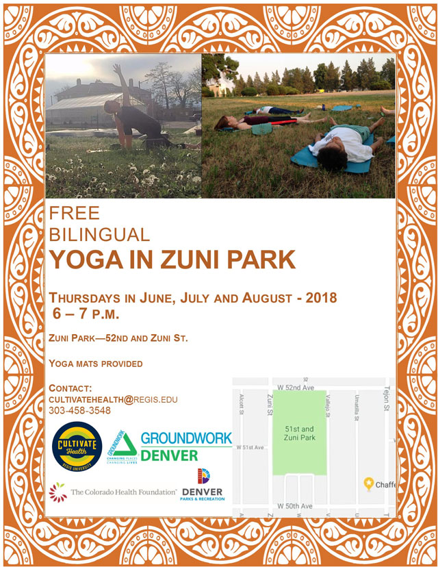 Summer 2018 Thursday’s Yoga in the Park