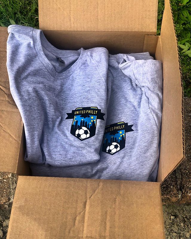 New T-shirts in... show #UnitedPhillySoccer support. DM for info.thanks to @premierescreenprinting
