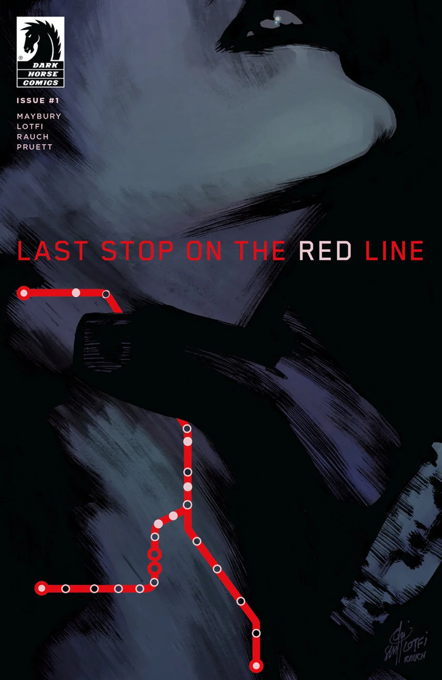 LAST STOP on the RED LINE Cover #1 - Dark Horse Comics