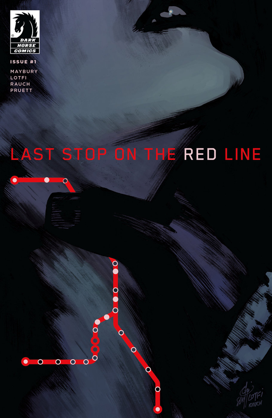 LAST STOP on the RED LINE Cover #1 - Dark Horse Comics