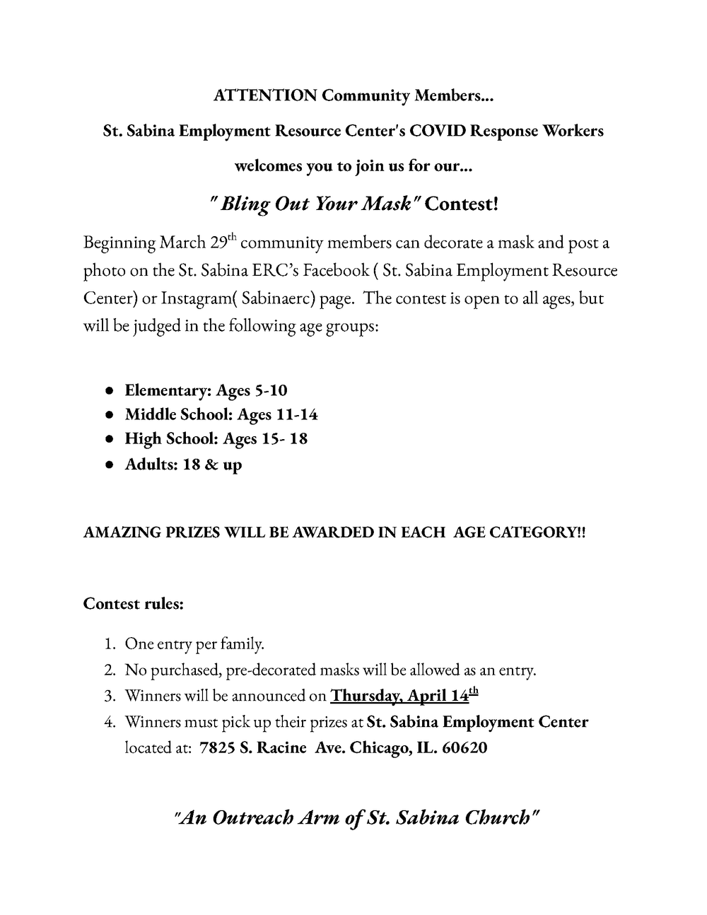 Events — St. Sabina Employment Resource Center