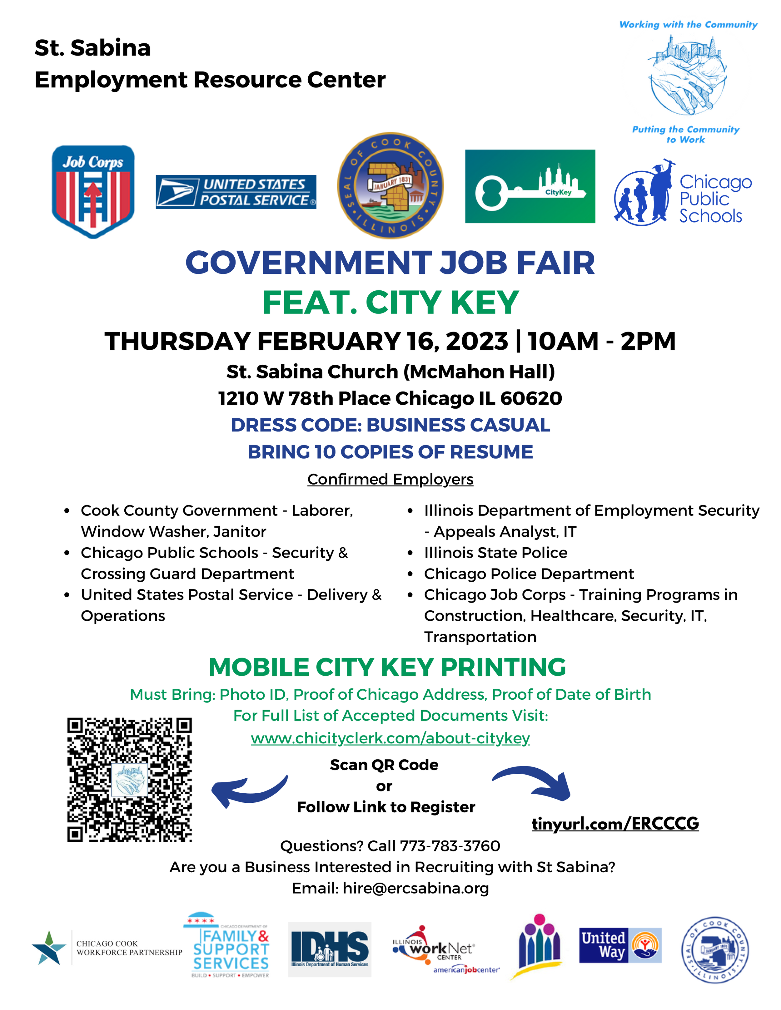 CALENDAR — St. Sabina Employment Resource Center