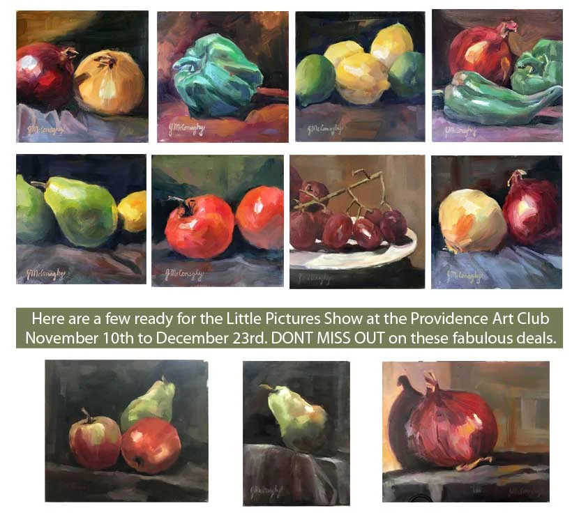 Paintings available for purchase either at the Providence Art Club gallery or in my Studio located next door to the gallery. Deacon Taylor House suite 2, 9 Thomas Street, Providence RI