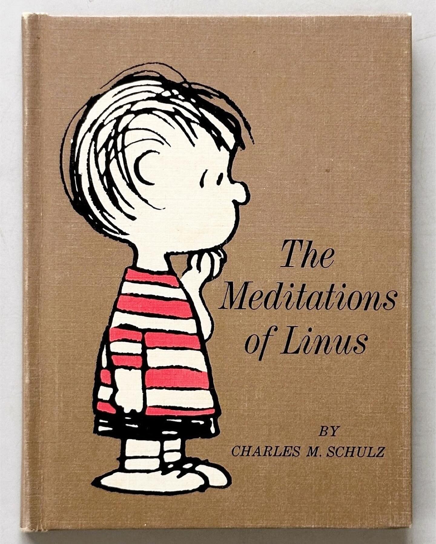 A fantastic gift idea from one of our favorite booksellers, and who doesn&rsquo;t need wisdom from Linus? Repost from idea.ltd
&bull;
No one&rsquo;s too cool for Christmas. One copy of the super perfect pocket book. The Meditations of Linus. 1967 fir