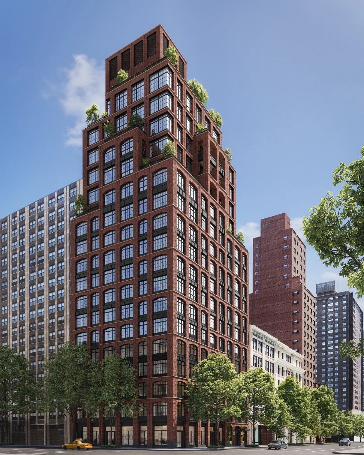 Hand-Laid Masonry Façade Nearing Completion At Naftali Group's The Willow In Gramercy 14.jpeg