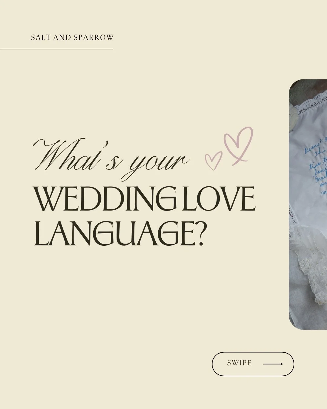 There&rsquo;s no one right way to celebrate love.

From meaningful details to unrushed moments, your love language can help shape how your wedding day feels.

Which one feels most like you? Share this with your partner to start the conversation 💌

#