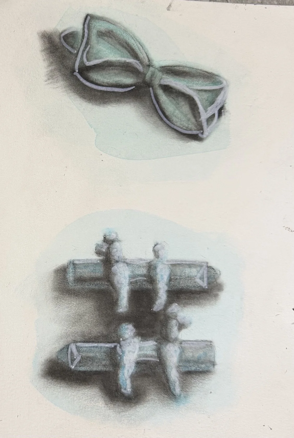 Blue Barrettes