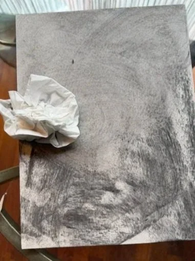 Blend the charcoal 