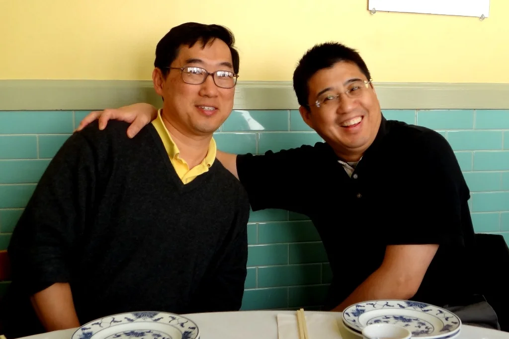  Hainan Chen and Seung at a farewell party just prior to Hainan's departure to run his own program (October 2011) 