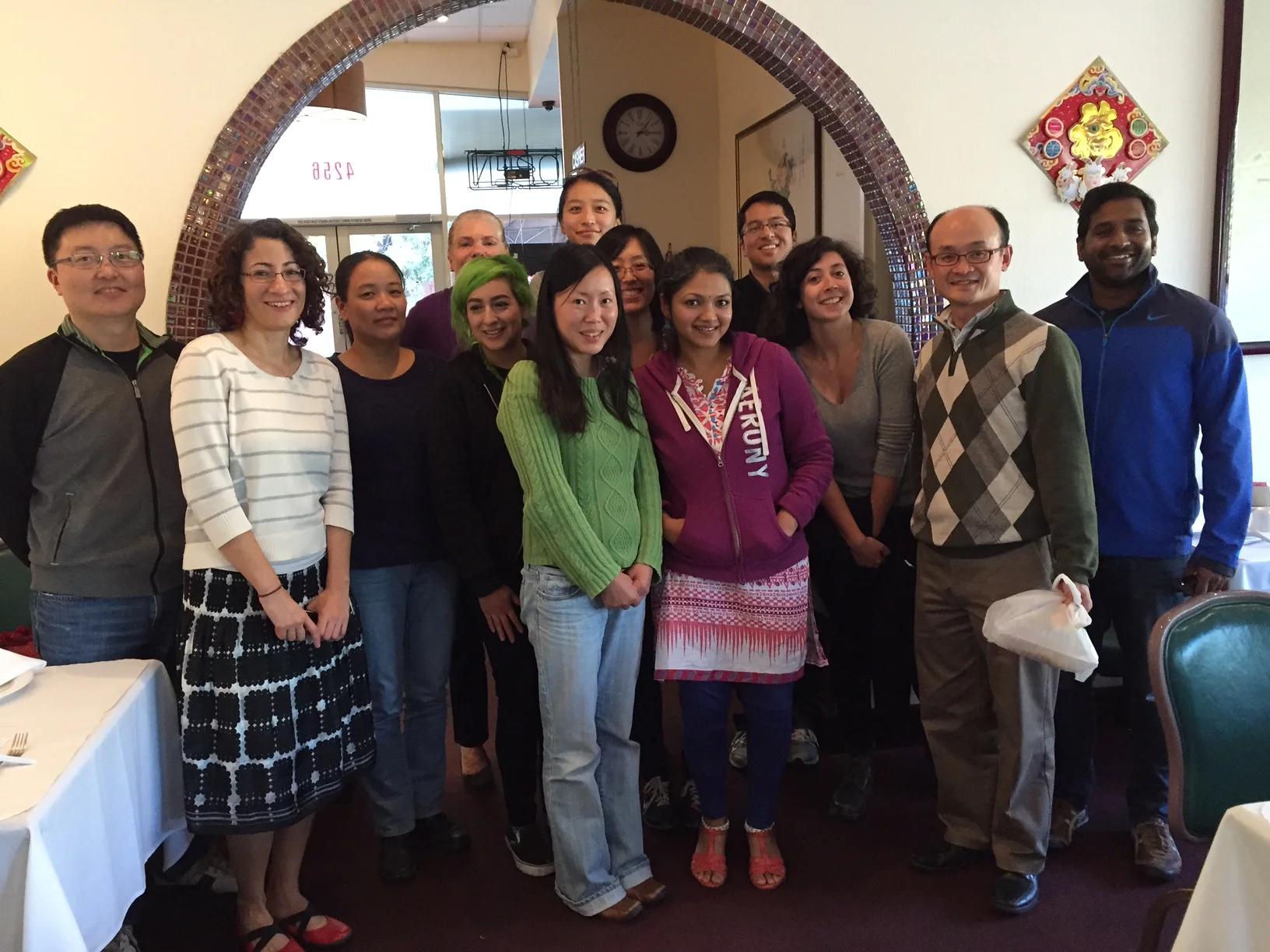 Farewell party for Kathy Liu, November 2015