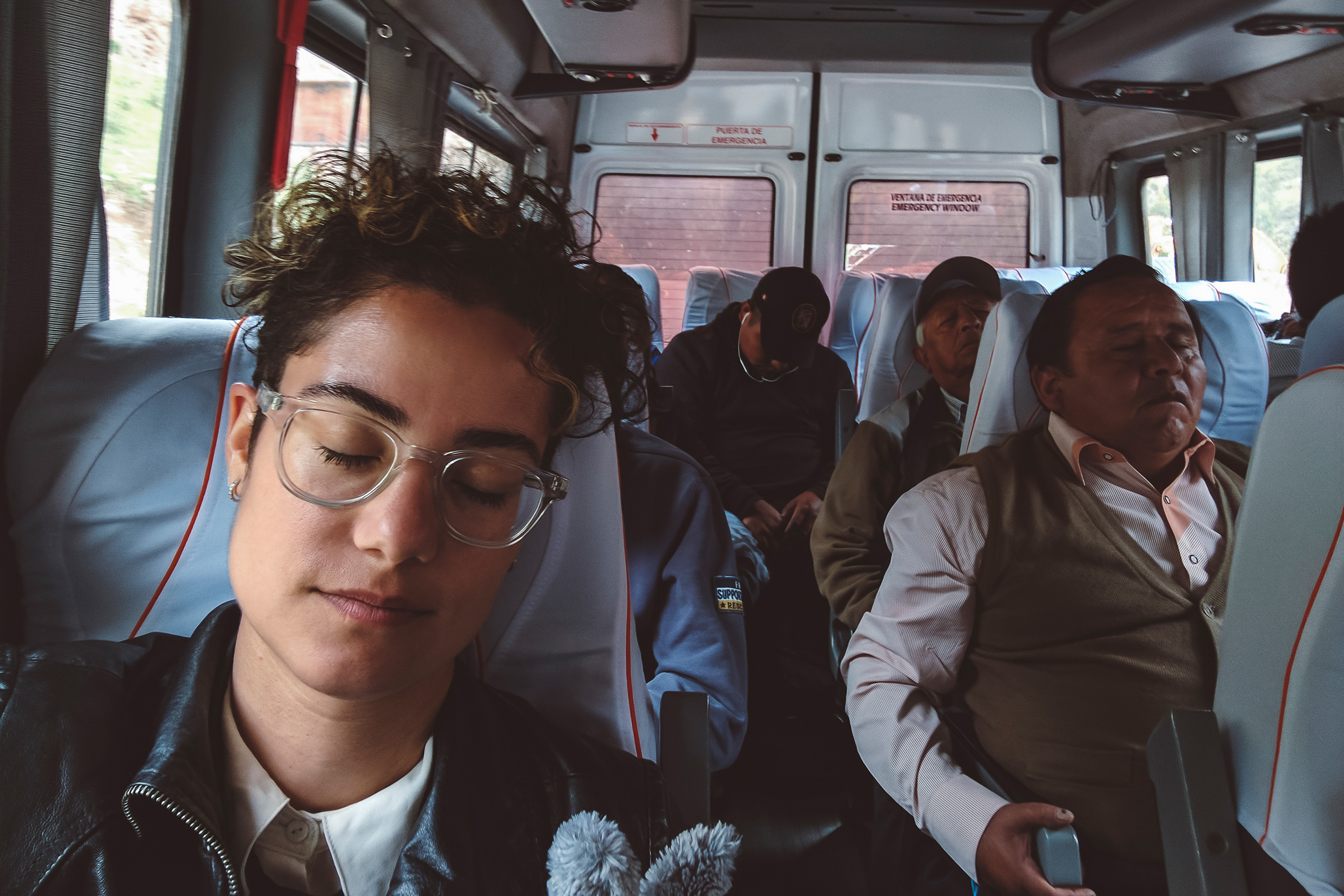 Ollantaytambo, Peru. Everyone fell asleep on two hour ride from Cusco. 