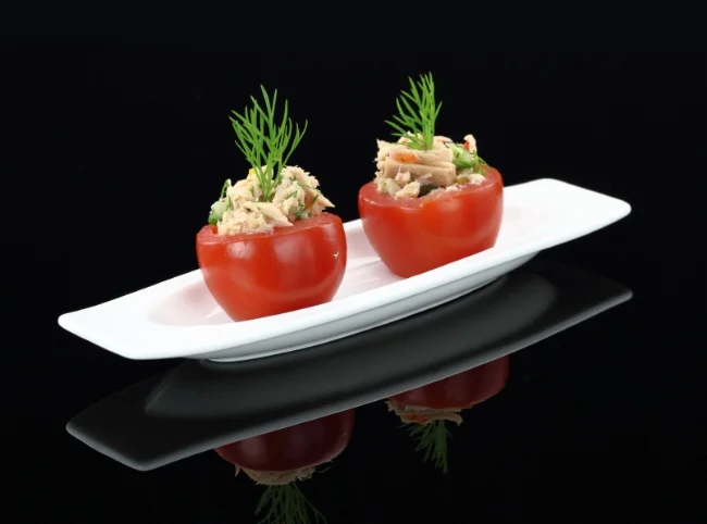 Tuna-stuffed Cherry Tomatoes
