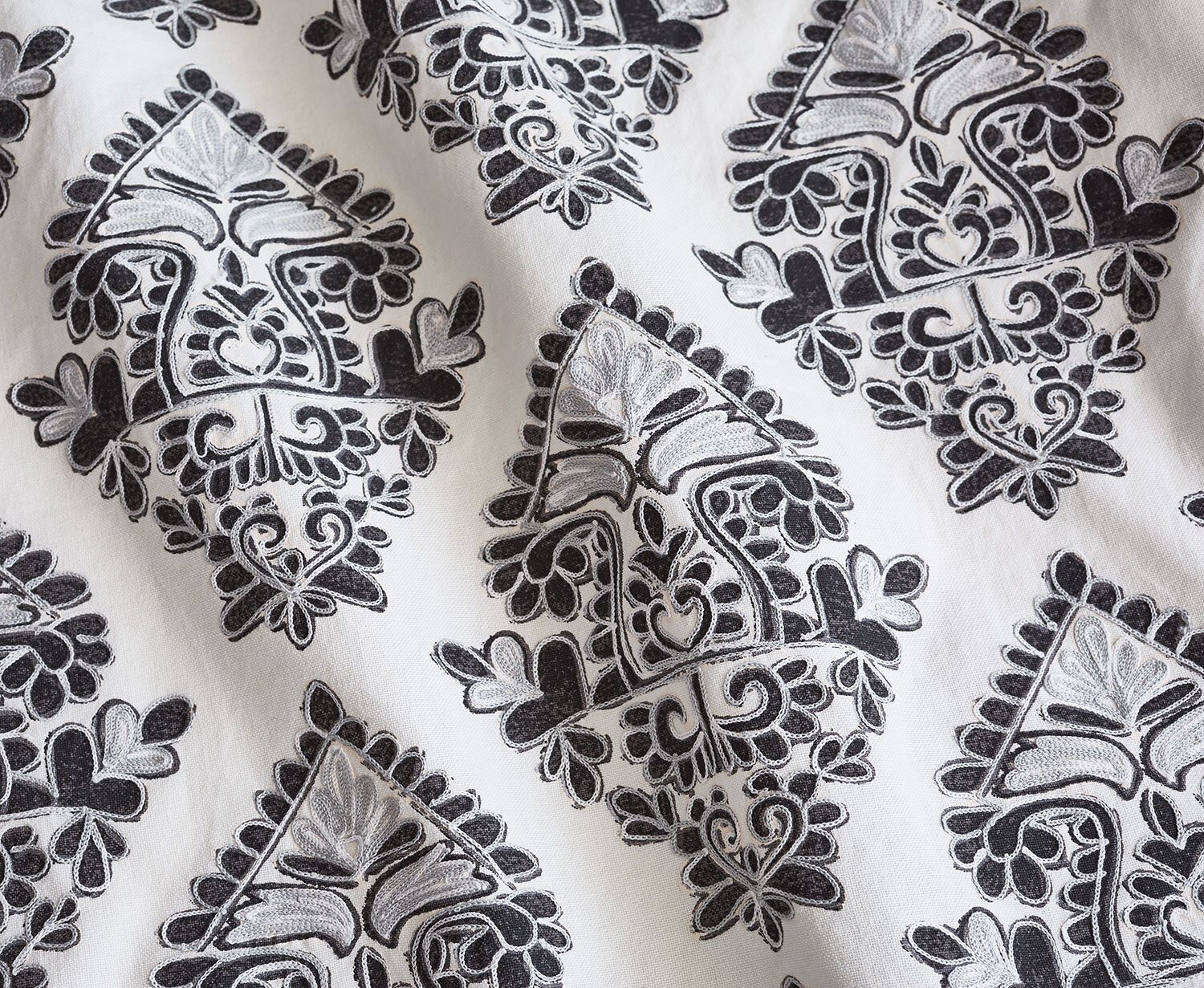 Naren - Printed and embroidered textile by Kettlewell Collection ...