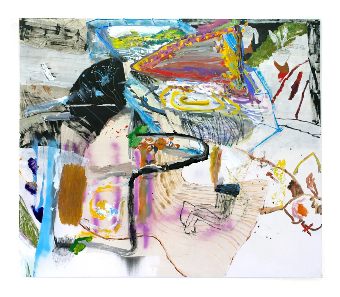 Daniel Herr Good Neighbor , 2015 oil, charcoal, pastel on canvas 72 x 84 inches (183 x 213 cm) DH34 