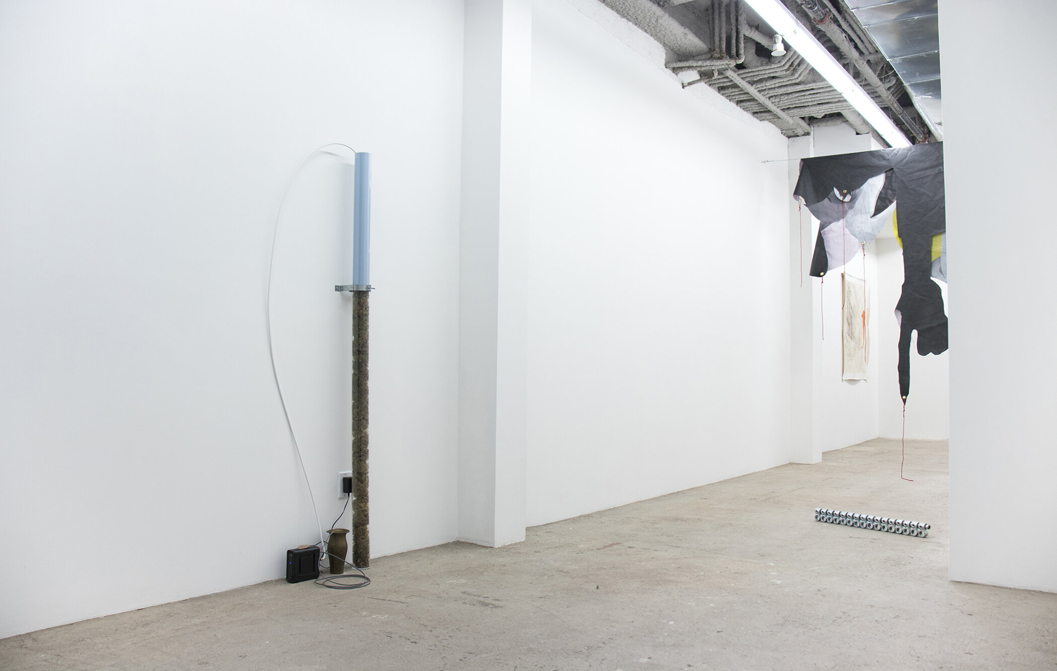   Seven Artists/Seven Works  Installation view, front gallery Connor McNicholas, Jonathan Mildenberg, Vladislav Markov 