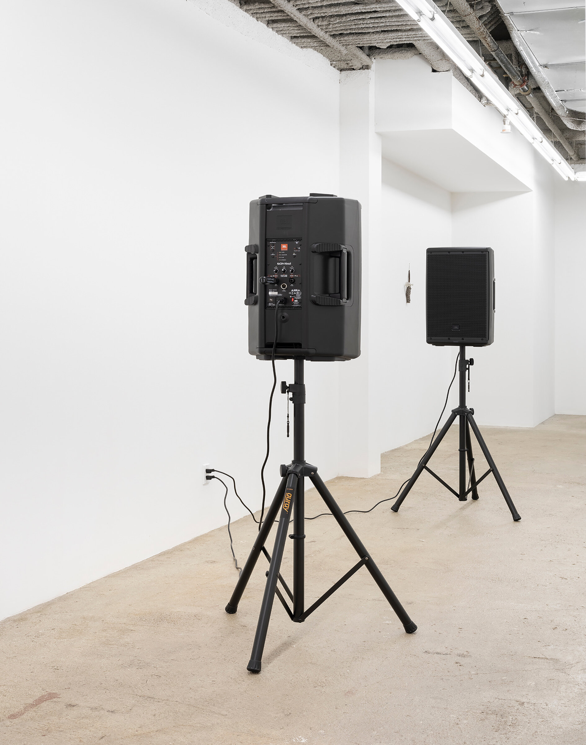  Connor McNicholas  Self-Isolation Loops , 2020 Audio file, speakers, tripods, cables, electricity  TRT: 34 minutes 