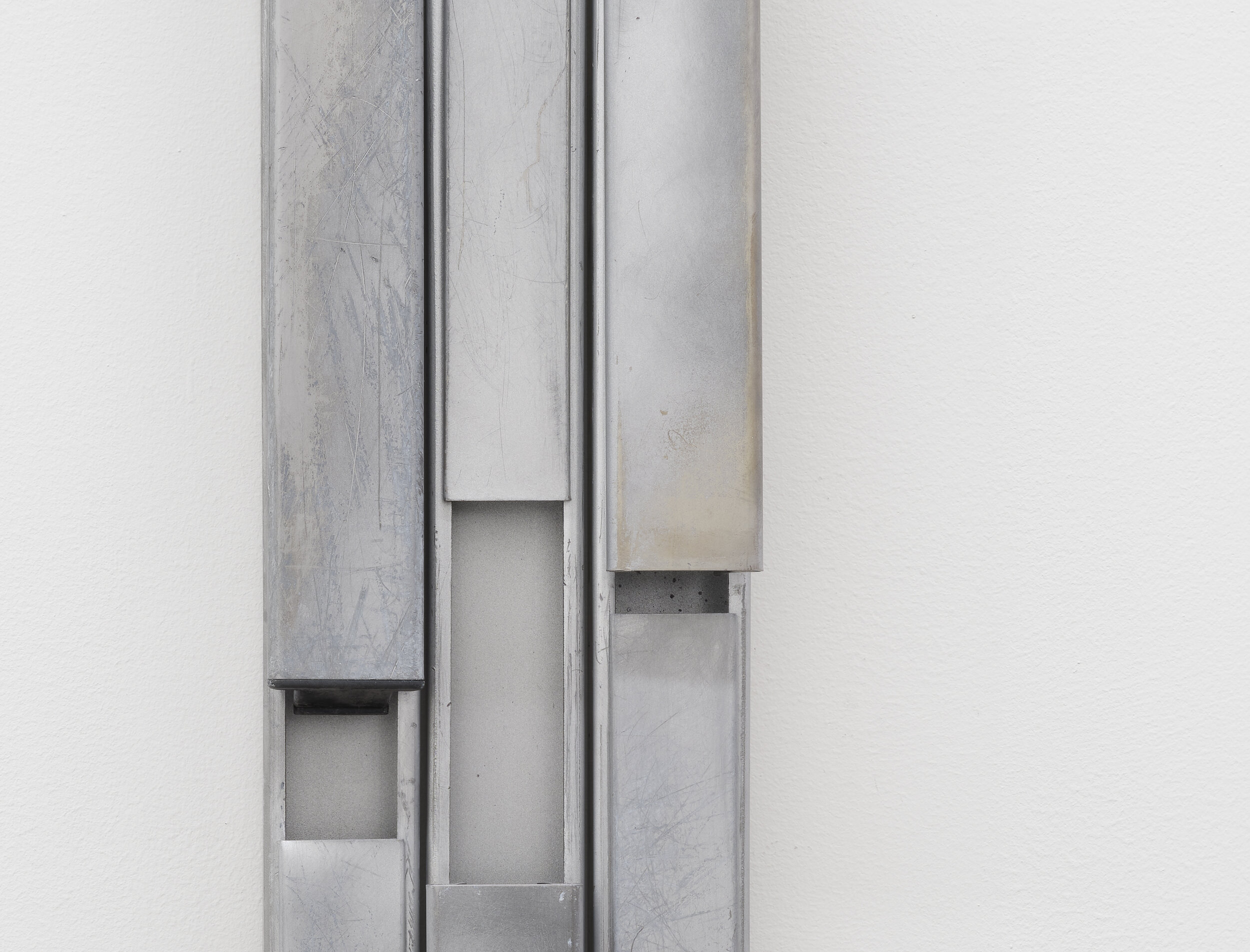  Clare Koury  Panic Bars , 2020 (detail) panic bars, hardware 36 x 10 x 2.5 inches (92 x 25 x 6 cm) 
