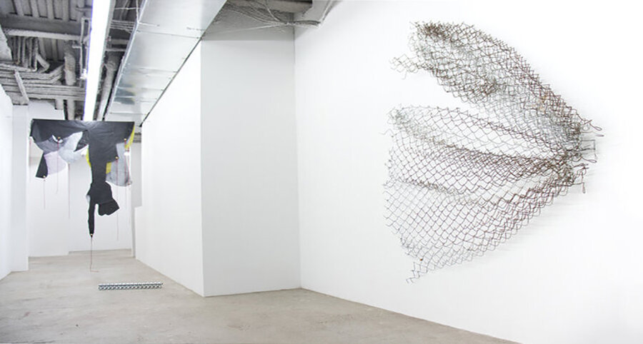   Seven Artists/Seven Works  Installation view, front gallery Jonathan Mildenberg, Vladislav Markov, Sean Donovan 
