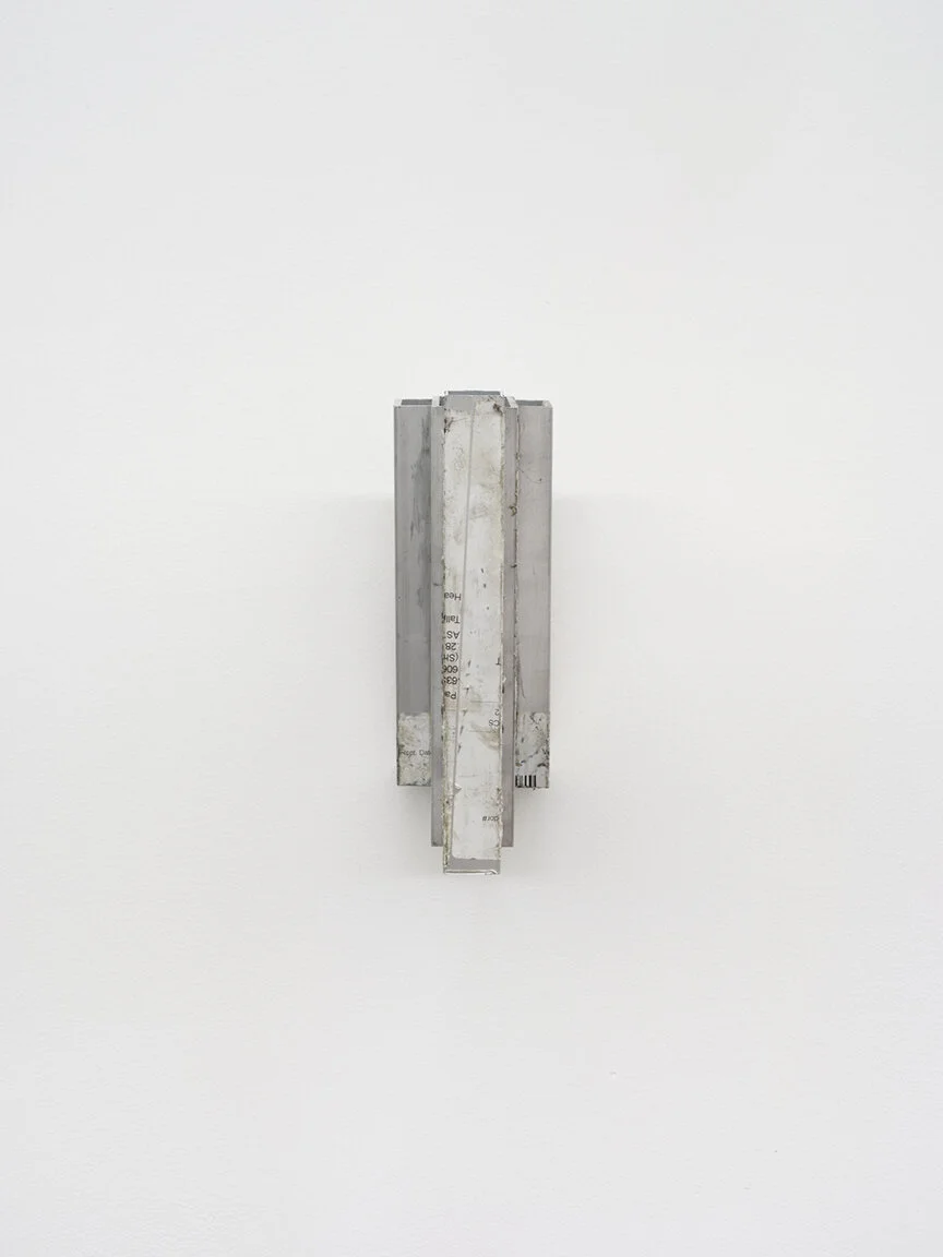  Chadwick Rantanen Crux Simplex , 2019 Aluminum cutoffs, steel 8 3/8&nbsp;×&nbsp;3&nbsp;×&nbsp;7 1/2 inches (21 × 8 ×&nbsp;19 cm) CR2 (CR1735) 