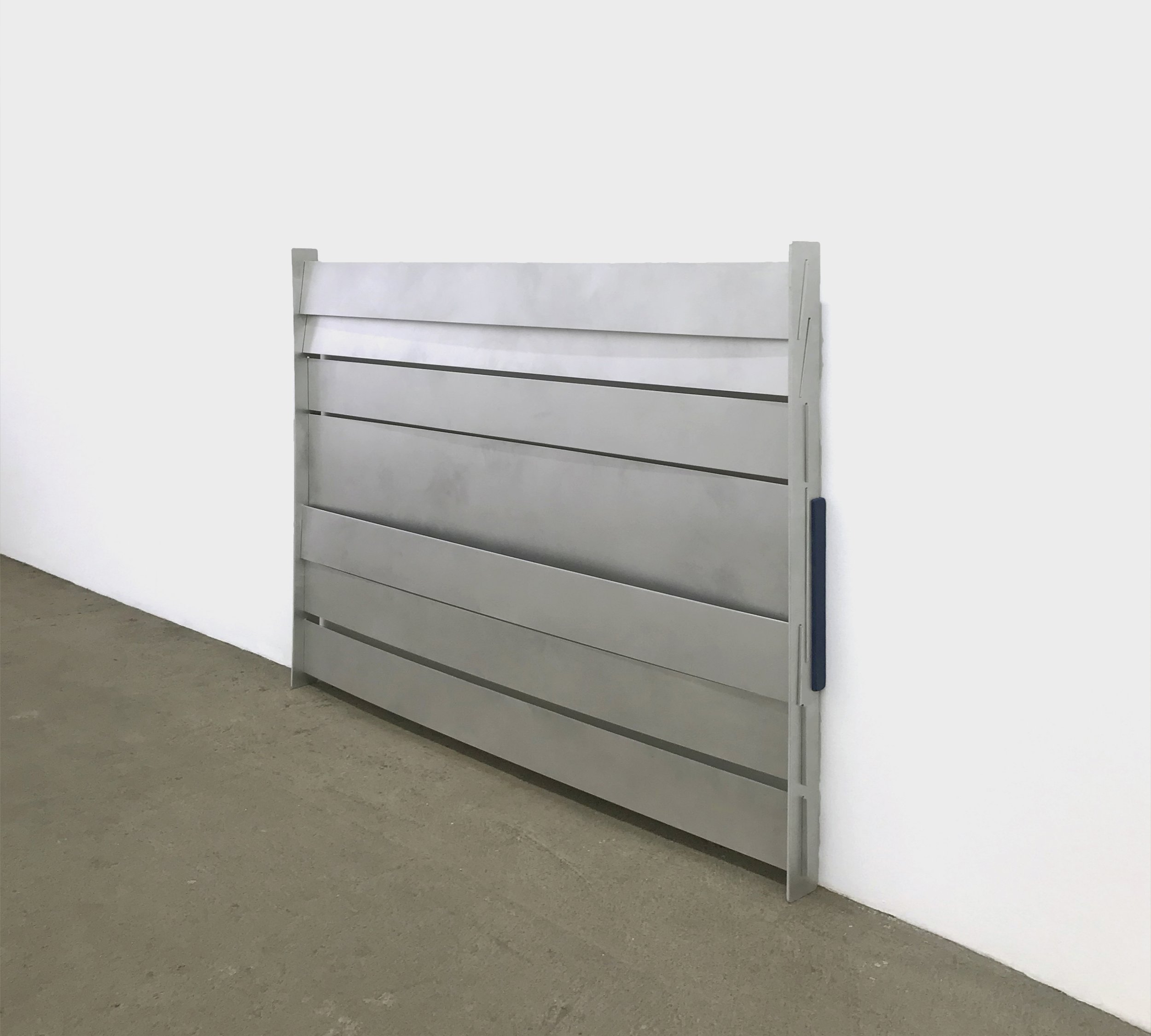  Elizabeth Orr  Indoor,  2022 aluminum, wood 41 x 48 x 3 inches (122 x 104 x 8 cm)  EO1 