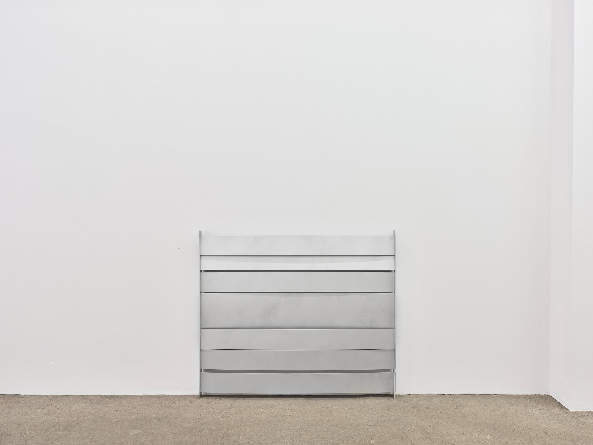  Elizabeth Orr  Indoor,  2022 aluminum, wood 41 x 48 x 3 inches (122 x 104 x 8 cm)  EO1 