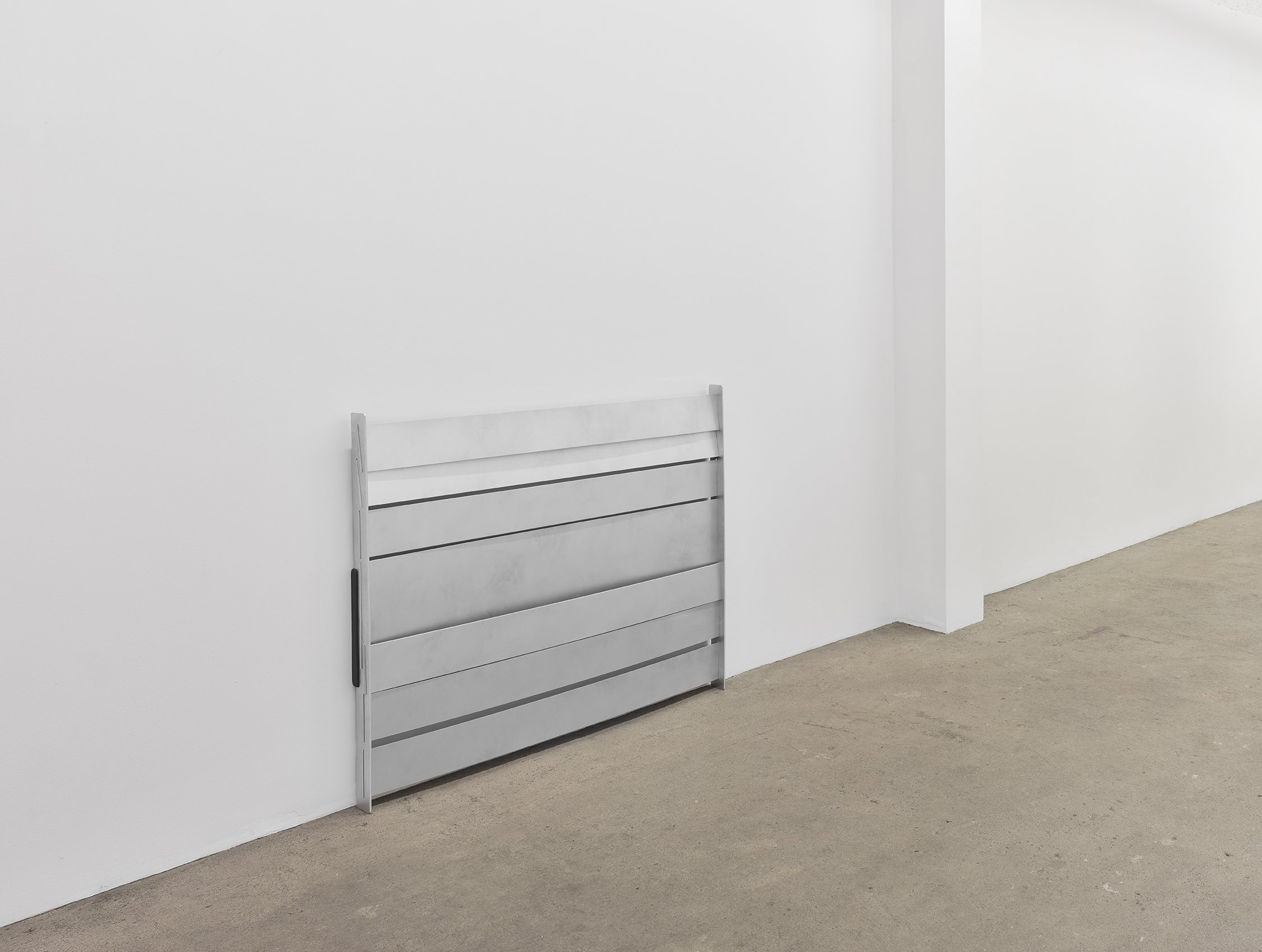  Elizabeth Orr  Indoor,  2022 aluminum, wood 41 x 48 x 3 inches (122 x 104 x 8 cm)  EO1 