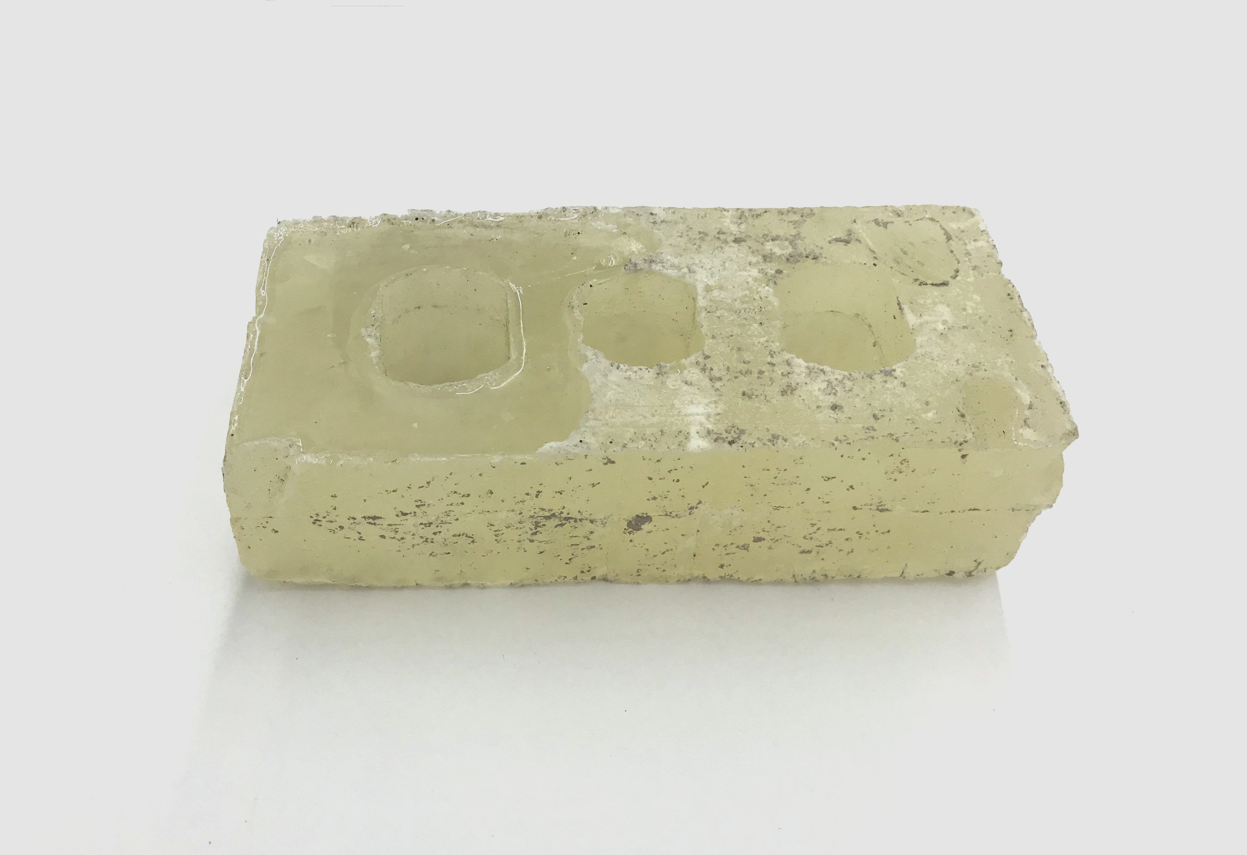 Sean Donovan Brick , 2021 cast urethane resin (multiple; unique) 2 1/4 x 3 3/4 x 8 inches (6 x 10 x 20 cm) SD72, SD73 US $ 1,500 each