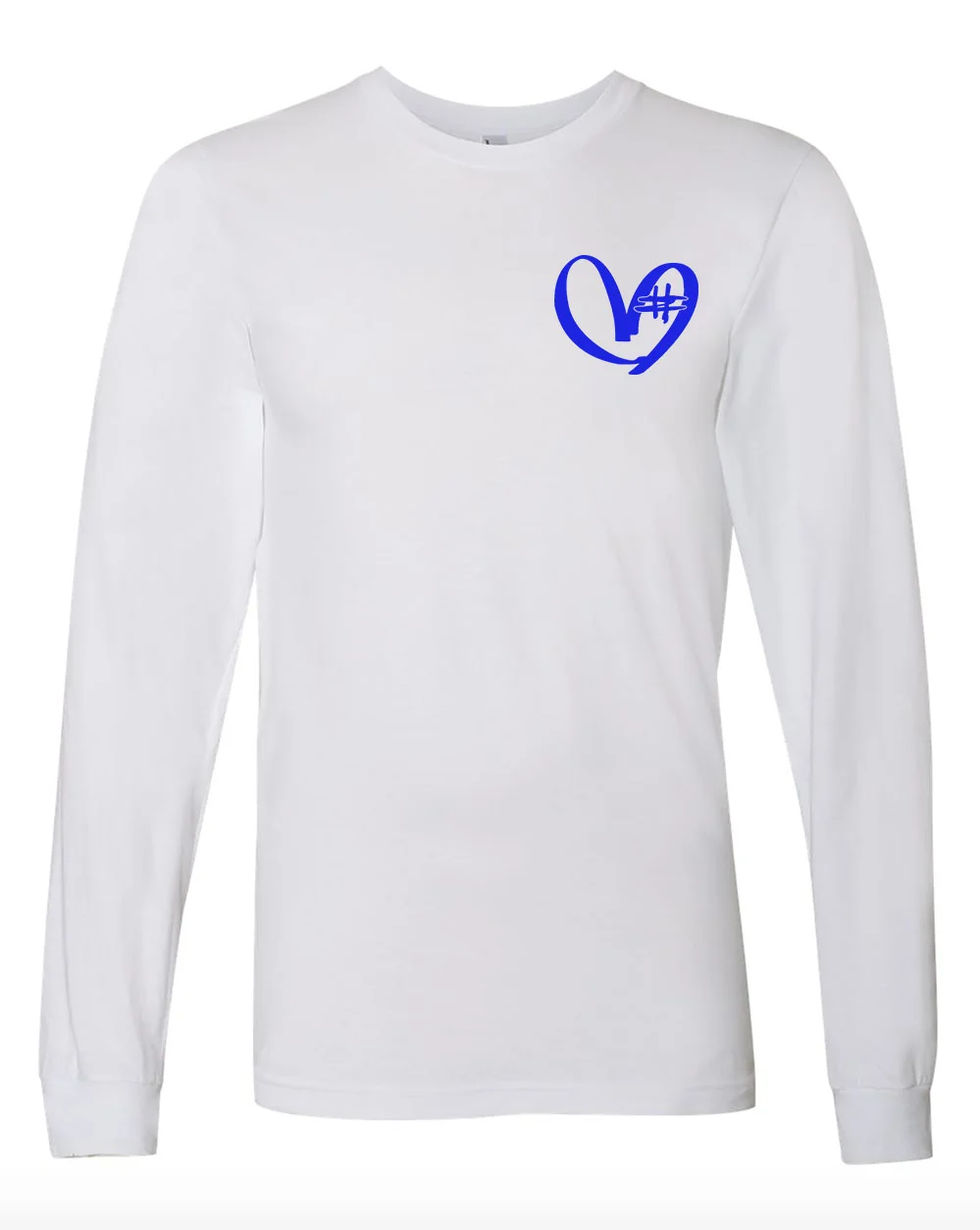 long sleeve white shirt - blue heart.jpg