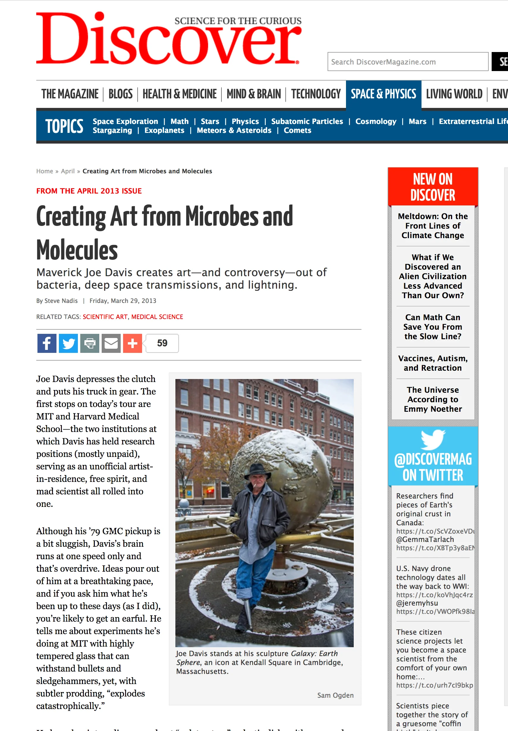 Joe Davis in Kendall Square