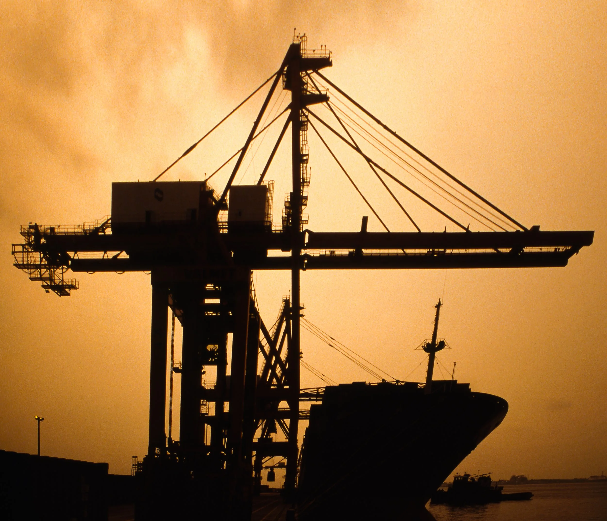Gantry Crane and Ship in Norfolk, VA