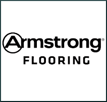 Armstrong Flooring logo with black text on a white background.