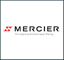 Mercier logo with the tagline 'The original prefinished wood flooring'